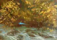 Picture of the Week: <p>I saw a Kingfisher last week, a flash of blue above the River Sheaf in Millhouses Park. The first time in over twenty years.</p><p></p><p>It is my open studios on 19/20 November at Persistence works, 21 Brown St, S1 2BS. Times 11am -5pm. Come and see this and other pictures from just up my street.</p>